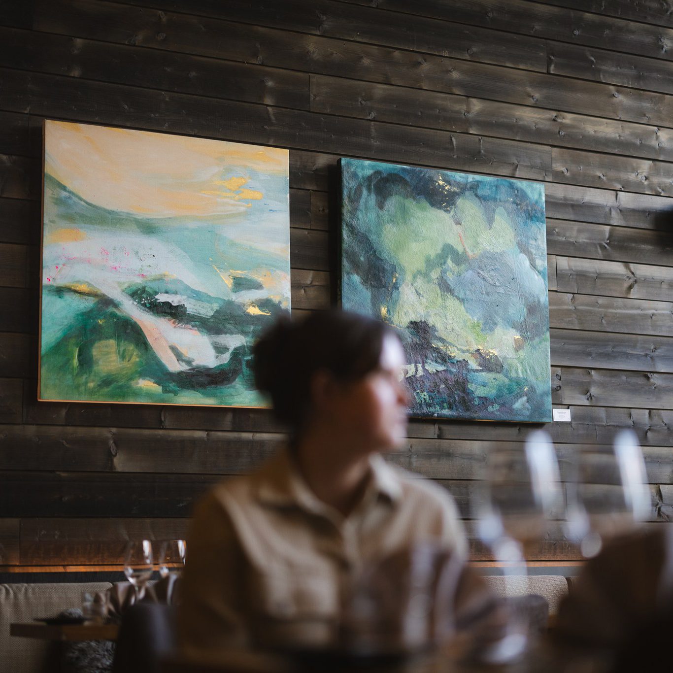 Rakas Restaurant has art from Rovaniemi based artist Eliina Hurtig.