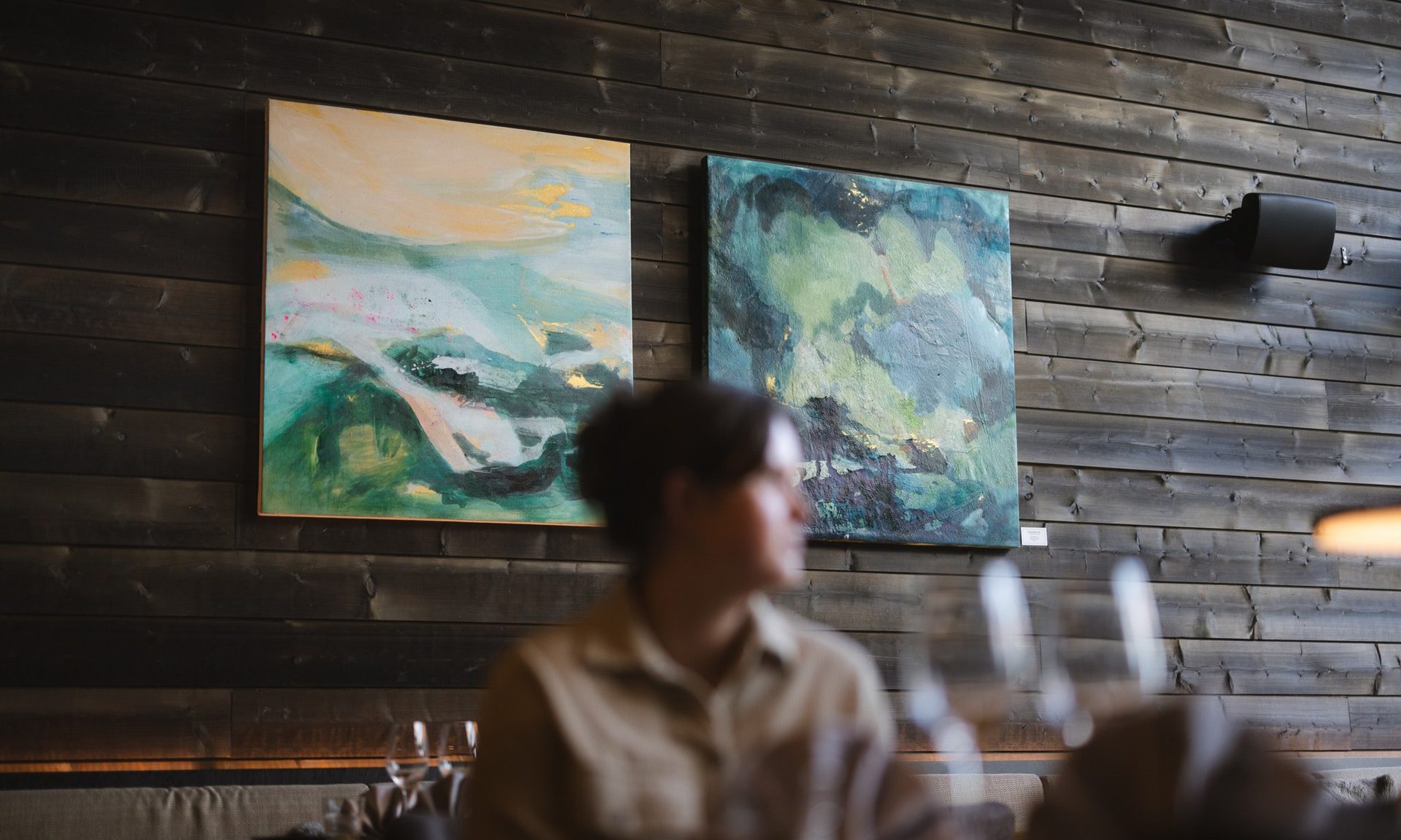 Rakas Restaurant has art from Rovaniemi based artist Eliina Hurtig.
