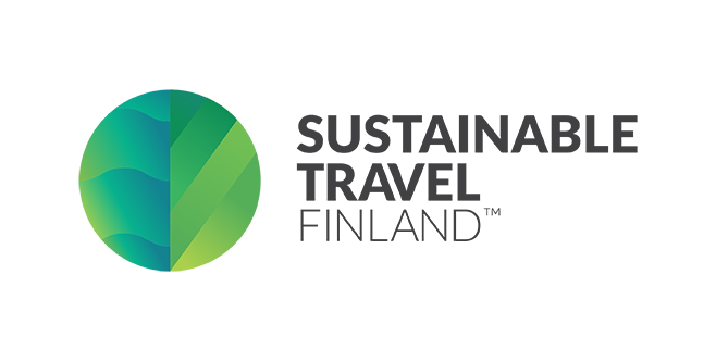 Sustainable travel Finland- merkki.